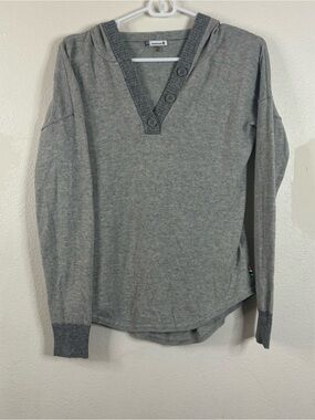 Smartwool V Neck Merino Wool Sweater Sz XS Gray Lightweight Basic